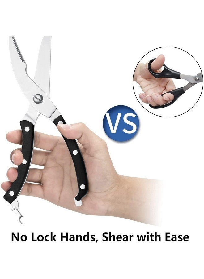 Baskety Baskety Kitchen Shears, Premium Heavy Duty Shears Ultra Sharp Stainless Steel Multi-function Kitchen Scissors for Chicken/Poultry/Fish/Meat/Vegetables/Herbs/BBQ  - Image 5