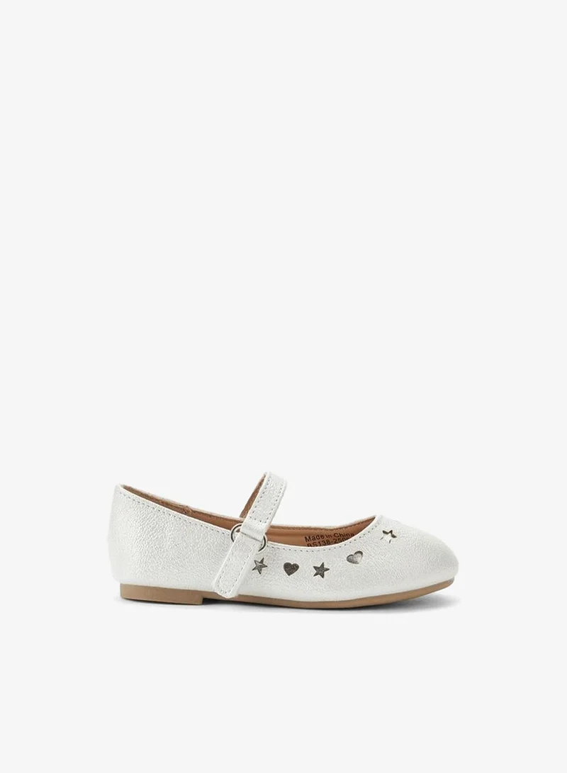 Flora Bella By Shoexpress Flora Bella Girls Hook and Loop Ballerina Shoes