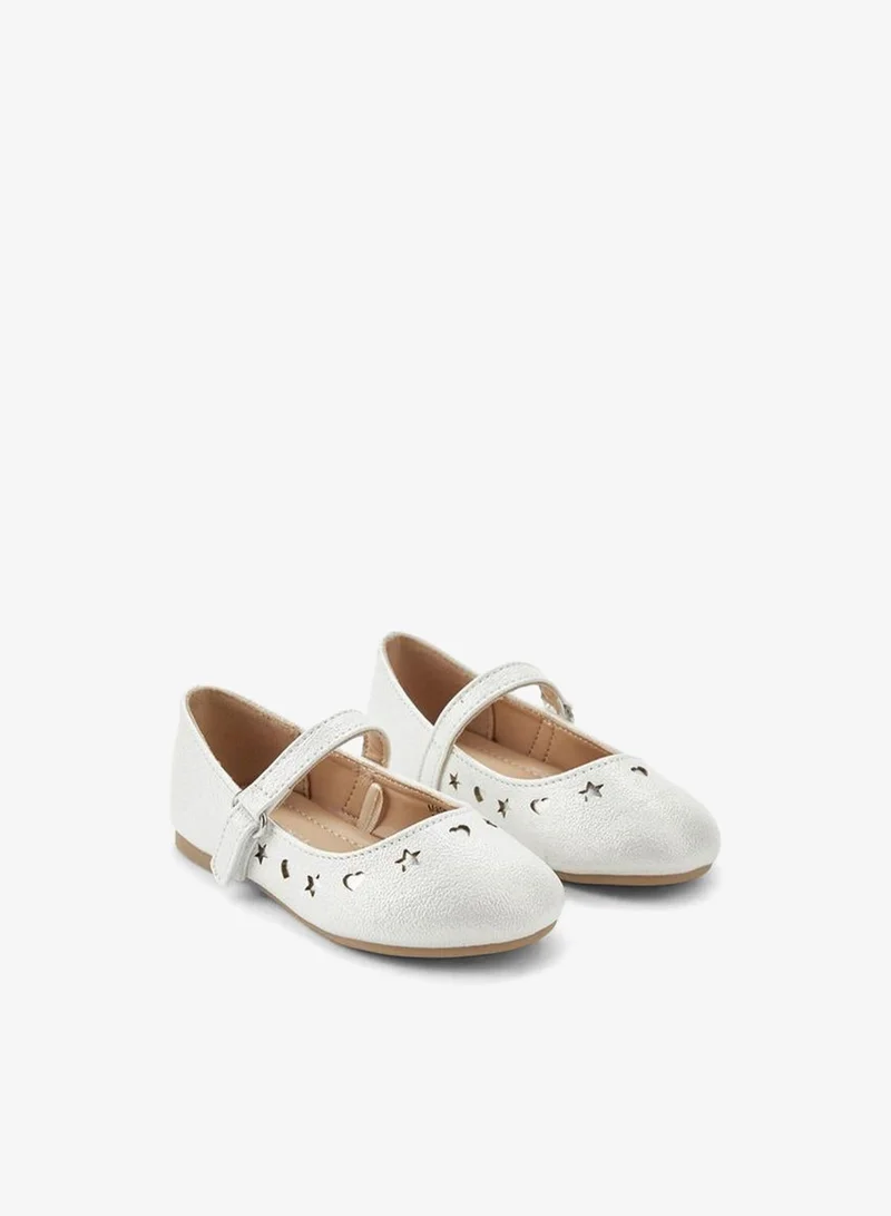 Flora Bella By Shoexpress Flora Bella Girls Hook and Loop Ballerina Shoes