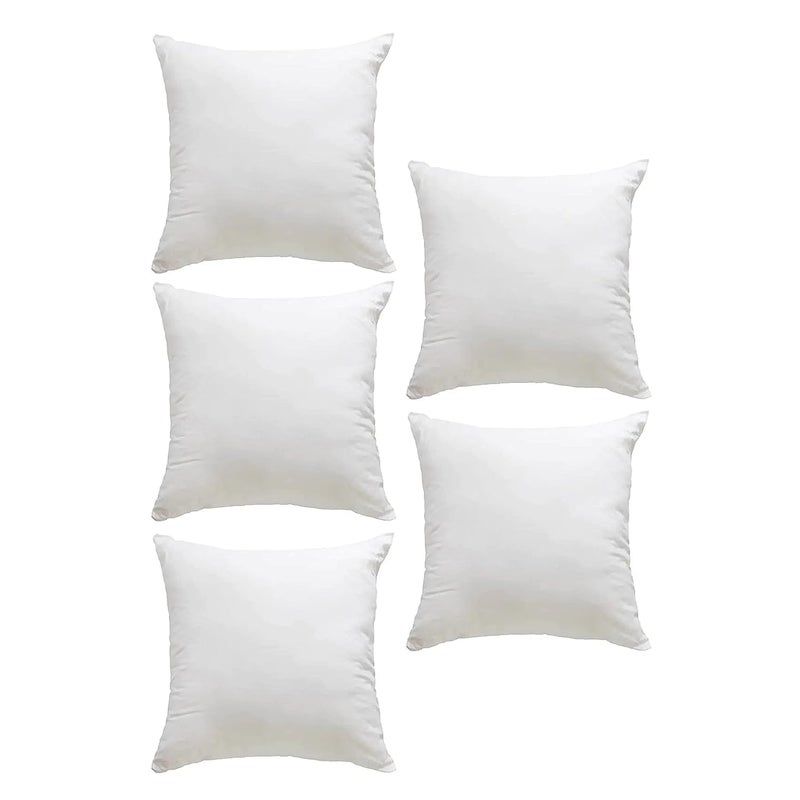 Royal Trend | Hotel Quality Premium Fibre Sofa Cushions Set of 5 | Cushion 12 inch x 12 inch | Sofa Pillow,Cushion,Cushions for Sofa, Cushion Pillow,Sofa Pillow,Cushions for Bed (Color White) - Image 3