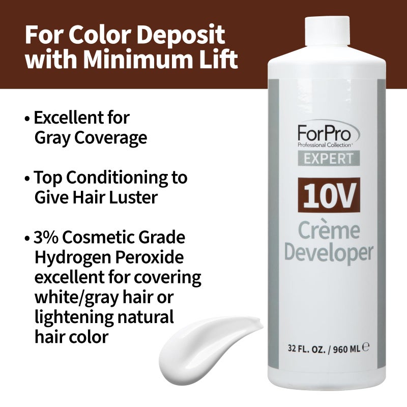 ForPro Professional Collection فور برو إكسبيرت 10 فوليوم كريم ديفيلوبر للشعر لتفتيح الشعر، تغطية الشيب وترسيب اللون مع رفع أدنى - Image 4