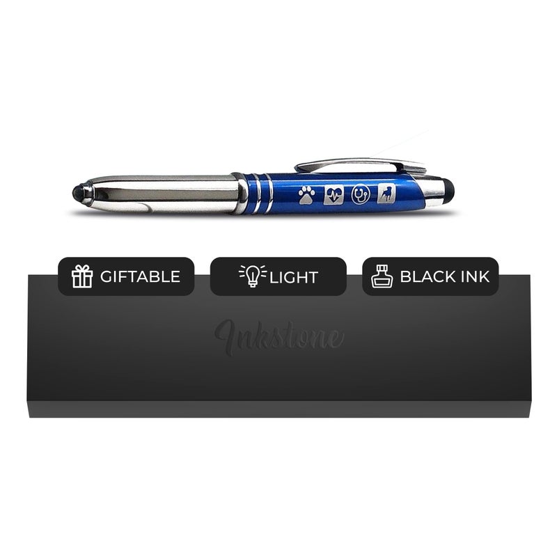 Inkstone Veterinary Engraved Pen Light with Stylus Tip Vet Tech Gifts - Image 1