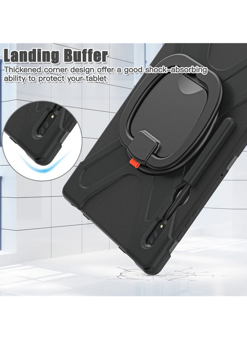 360° Rotating Case for Samsung Galaxy S8 Ultra 14.6", Rugged Cover with Stand, Shoulder and Hand Strap for Kids and Adults - Image 5