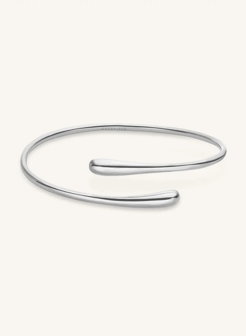 Rosefield  Hugged Cuff Bangle, Silver Tone for Women | Best Price UAE