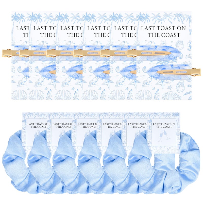 Aileam 12 PCS Bridesmaid Proposal Gifts Bridesmaid Hair Clips Bridesmaid Scrunchies Bridal Shower Gifts Silk Satin Soft Hair Accessories Bridesmaid Wedding Favor Women Girls - Image 1