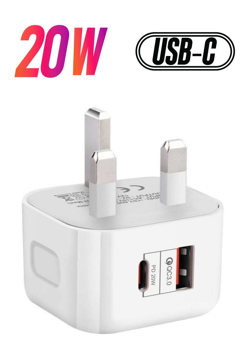 For iPhone 14 14 Pro 14 Pro Max Fast Charging USB-C PD 20W Plug Charger Cable - Image 1