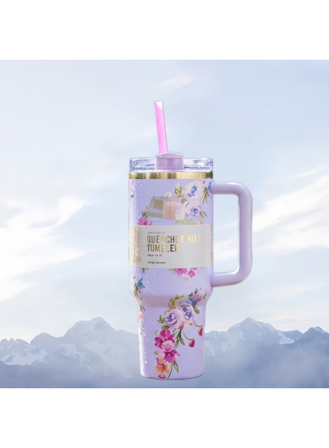 Stanley 40oz Quencher H20 Flowstate Stainless Steel Vacuum Insulated Tumbler with Lid and Straw for Water, Iced Tea or Coffee, Smoothie and More - Image 1