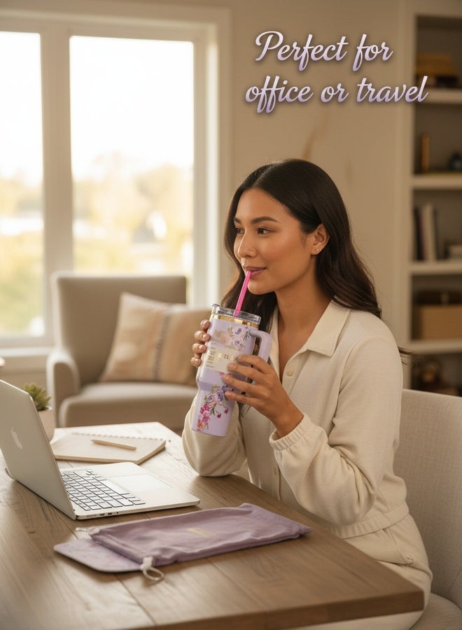 Stanley 40oz Quencher H20 Flowstate Stainless Steel Vacuum Insulated Tumbler with Lid and Straw for Water, Iced Tea or Coffee, Smoothie and More - Image 4