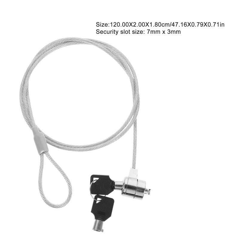 10 Pcs Universal Laptop Security Lock with Keyed Anti Theft Cable for Computer Hardware - Image 4