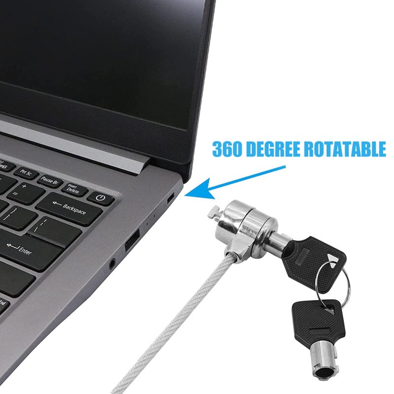10 Pcs Universal Laptop Security Lock with Keyed Anti Theft Cable for Computer Hardware - Image 5