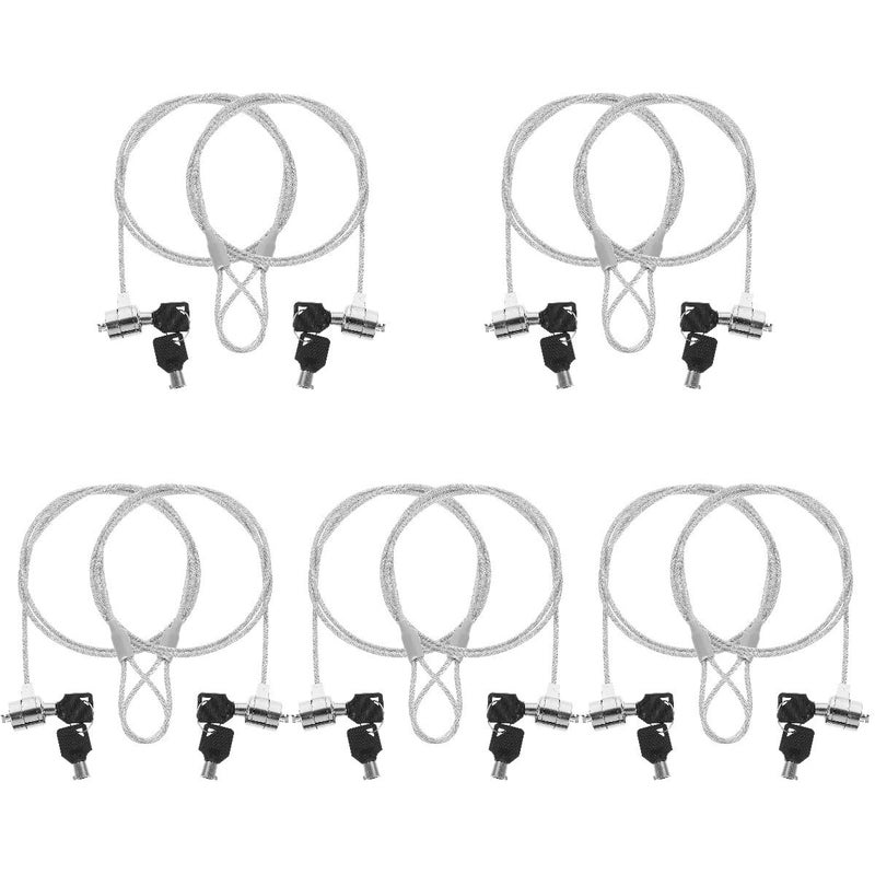 10 Pcs Universal Laptop Security Lock with Keyed Anti Theft Cable for Computer Hardware - Image 2