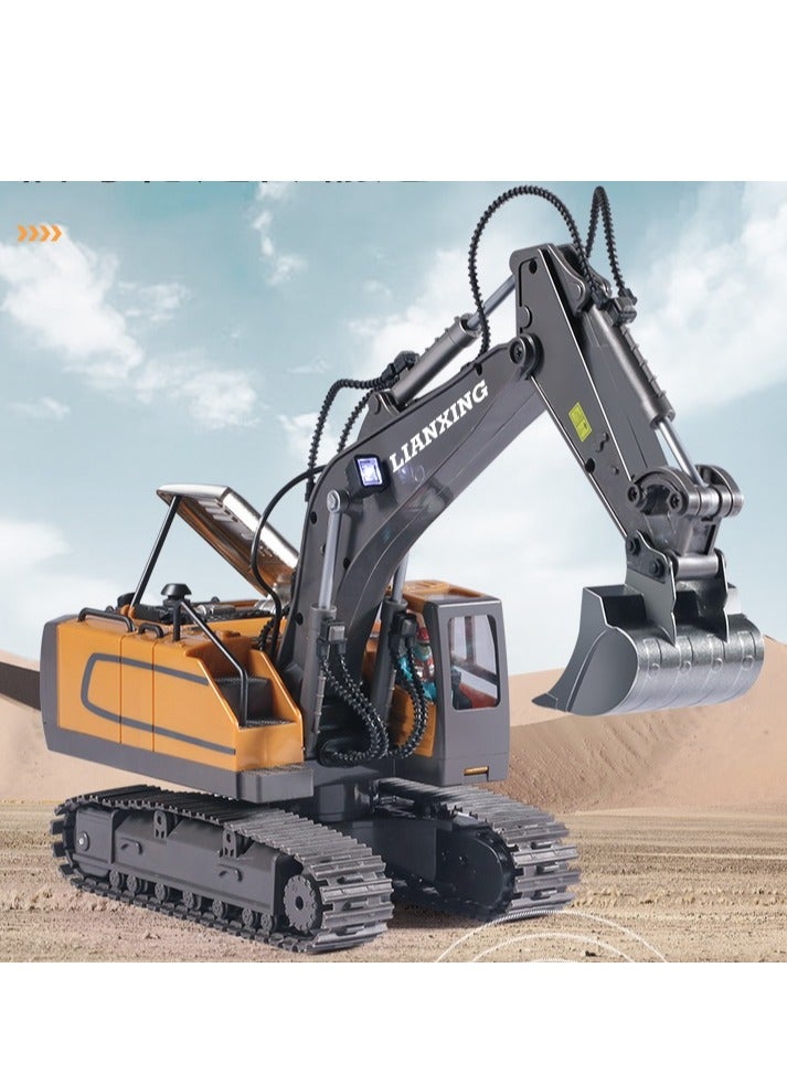 ألعاب حفارات يتم التحكم فيها عن بعد ومركبات هندسية للأولاد والبنات من سن 4 سنوات فما فوق، أفضل أفكار الهدايا للأطفال، حفارات بناء يتم التحكم فيها عن بعد قابلة لإعادة الشحن، مركبات حفر، ألعاب هندسية - Image 2