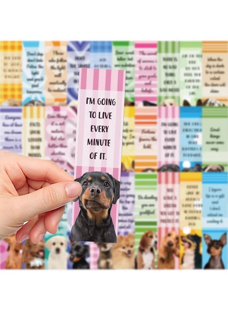 30 Pcs Dog Bookmarks Cute Dog Theme Paper Bookmarks for Adult Kids Unique Dog Book Markers for Students Teachers School Home Office Reading Book Lovers - Image 5