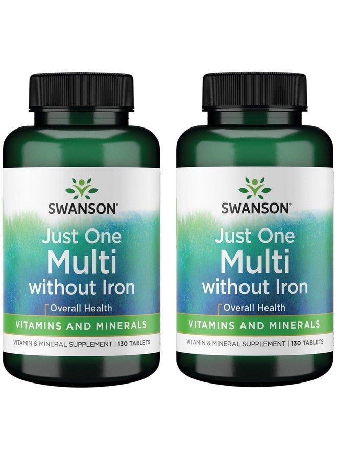 Swanson Century Formula Multivitamin Without Iron 130 Tabs (2 Pack) - Image 1