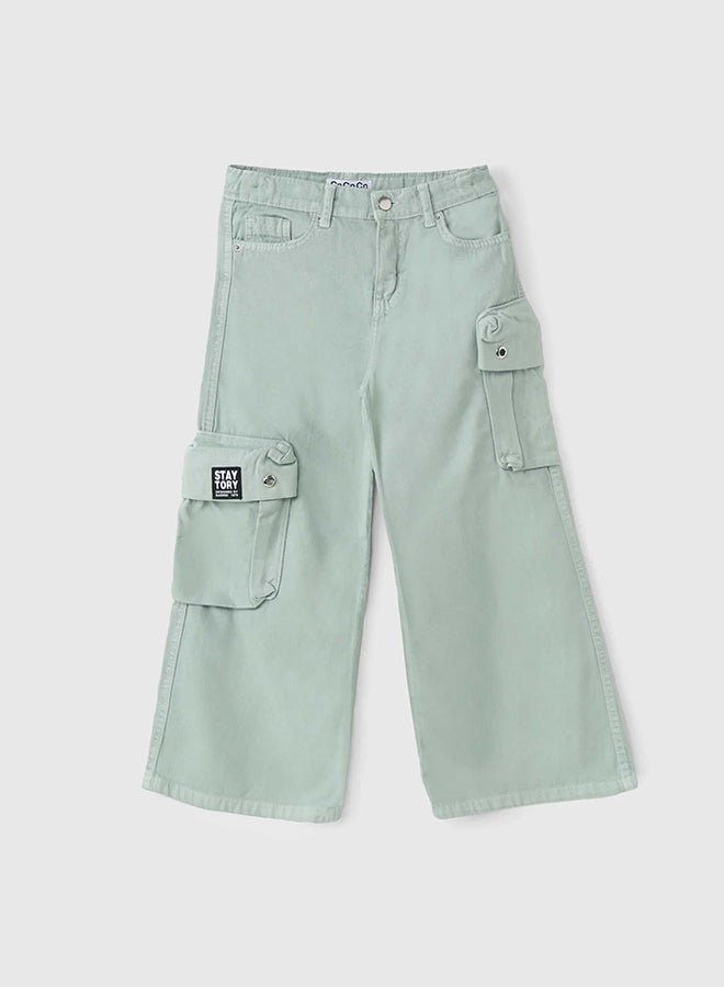 سي إن جينز وير كيدز بنات السراويل الصيفية بالنعناع - Image 2