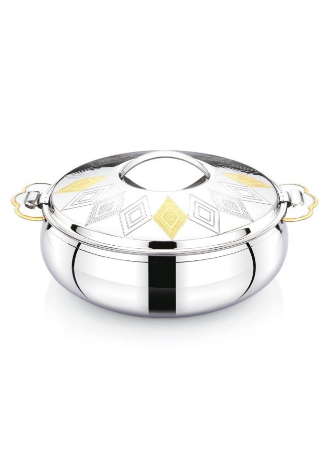 SEAGULL ZENIA Gold Stainless Steel Hotpot | Premium Insulated Casserole | Keeps Food Hot & Fresh for Hours | Elegant Gold Design | Ideal for Home & Serving- 1500ML - Image 1