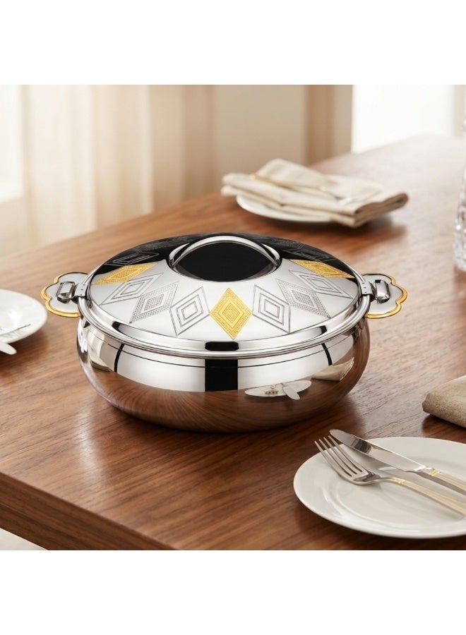 SEAGULL ZENIA Gold Stainless Steel Hotpot | Premium Insulated Casserole | Keeps Food Hot & Fresh for Hours | Elegant Gold Design | Ideal for Home & Serving- 1500ML - Image 2