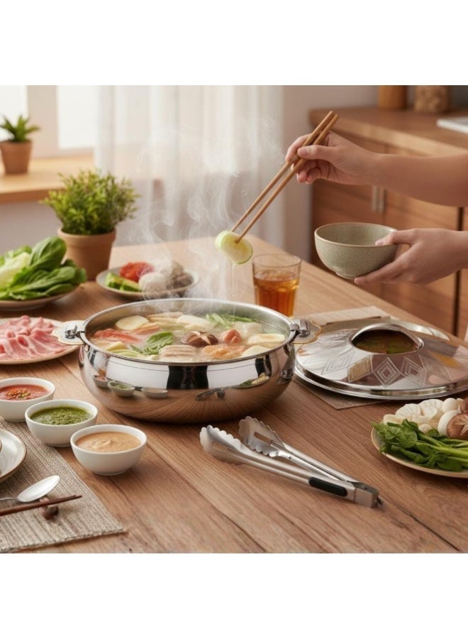 SEAGULL ZENIA Gold Stainless Steel Hotpot | Premium Insulated Casserole | Keeps Food Hot & Fresh for Hours | Elegant Gold Design | Ideal for Home & Serving- 1500ML - Image 3