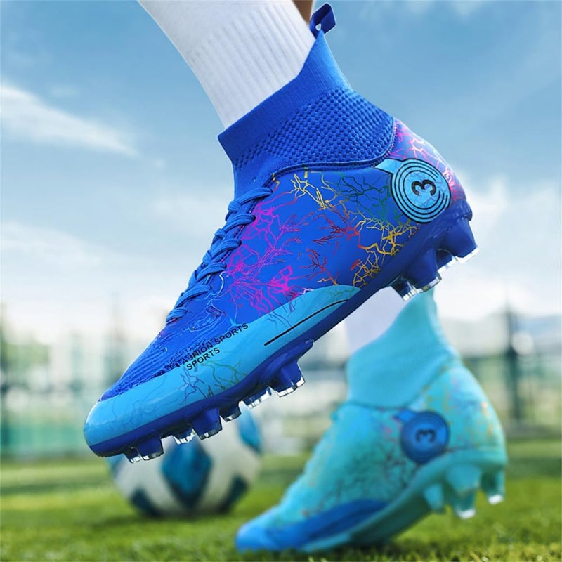 DISRATEBLU Kids Soccer Shoes Boys Football Cleats Professional Athletic Outdoor Trainning Football Shoes Youth Girl Turf Soccer Cleats - Image 5