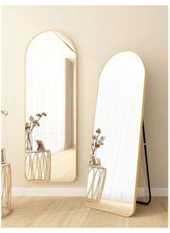 Generic 165*60 Arched Full Length Mirror, Floor Big Standing Mirror, Against Wall for Bedroom,Dressing and Wall-Mounted Thin Frame Mirror, Silver  - Image 4