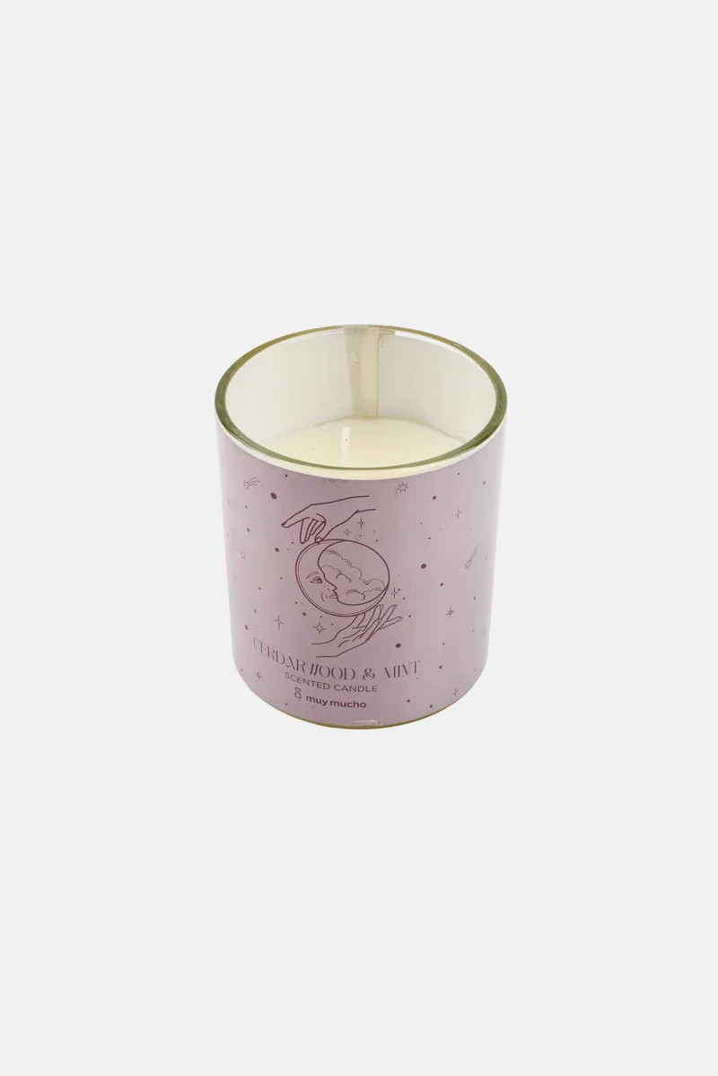 Muy Mucho Cerdarwood And Mint Scented Candle 120g