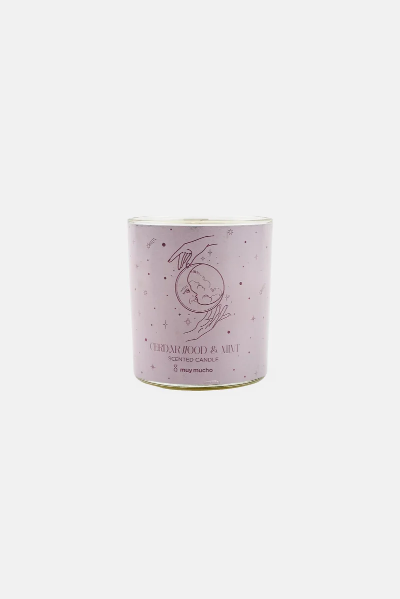 Muy Mucho Cerdarwood And Mint Scented Candle 120g