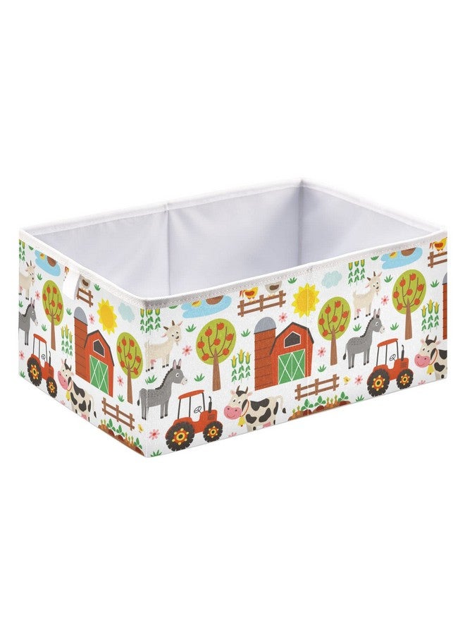 Kigai Colorful Airplanes Cube Storage Bin, Large Foldable Organizer Basket for Toys, Shelves, Laundry, Nursery -15.8 x 10.6 x 7 in - Image 1