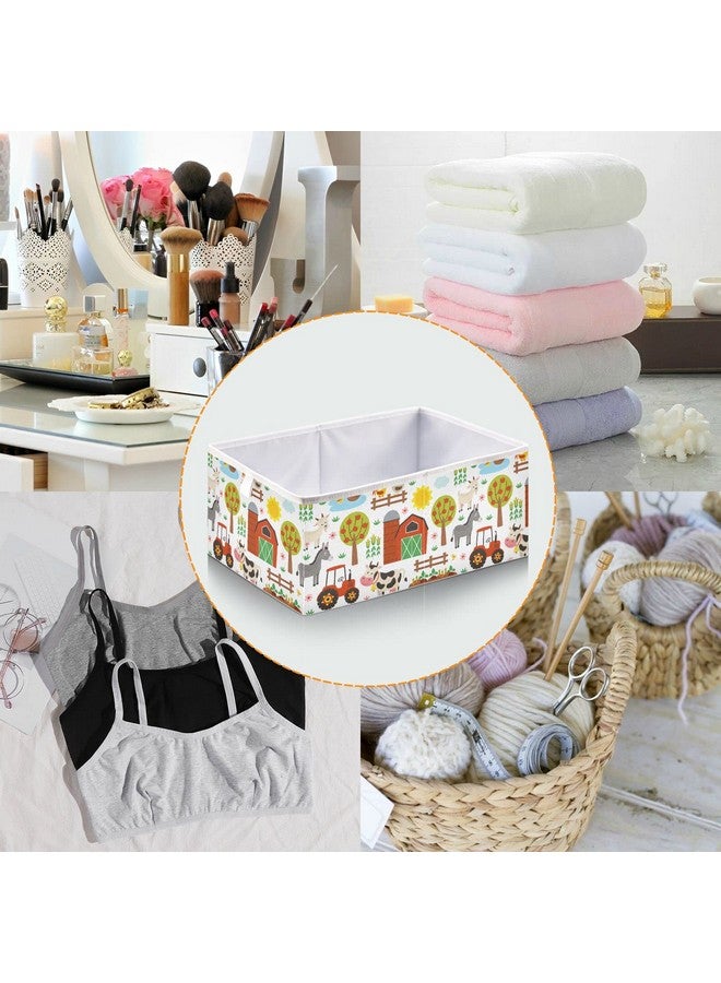 Kigai Colorful Airplanes Cube Storage Bin, Large Foldable Organizer Basket for Toys, Shelves, Laundry, Nursery -15.8 x 10.6 x 7 in - Image 4