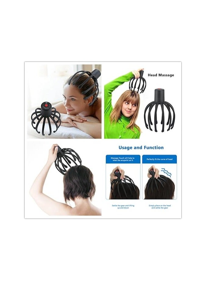 general Electric Multi-Claw Scalp Massager Relief Stress Stimulating Hair Hands Free USB Rechargeable - Image 2