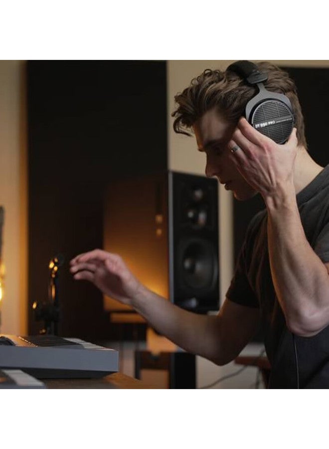 Beyer Dynamic Beyerdynamic Dt990 Pro Over-ear Professional Recording Open-back Monitoring Headphones, 250 Ohm Black Special Edition - Image 5