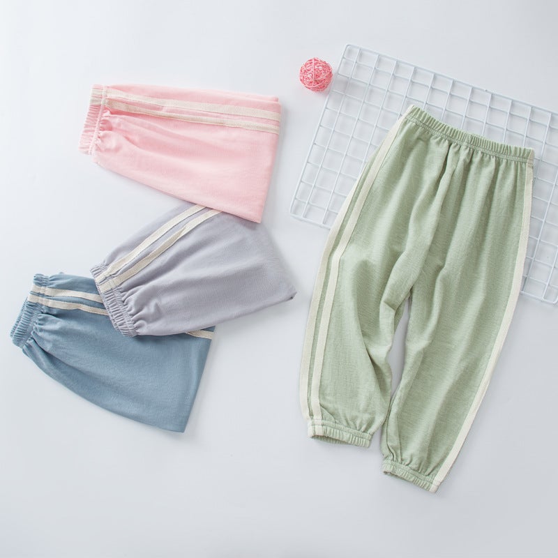 3F Ice Silk Children'S Anti-Mosquito Pants Bloomers Cool And Comfortable Summer Thin Loose Casual Pants For Boys And Girls - Image 4