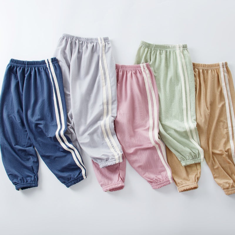 3F Ice Silk Children'S Anti-Mosquito Pants Bloomers Cool And Comfortable Summer Thin Loose Casual Pants For Boys And Girls - Image 3