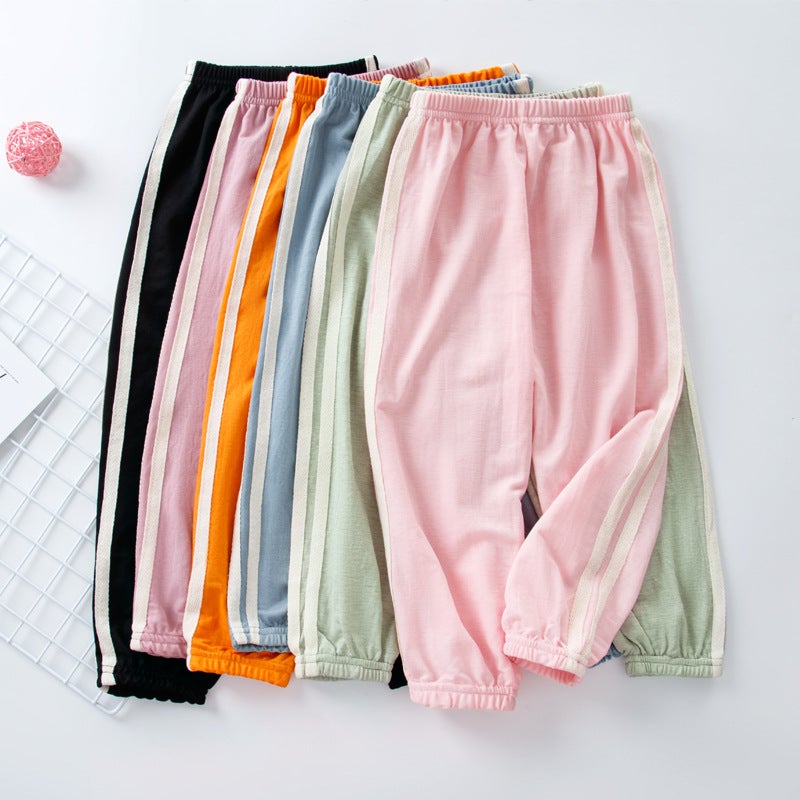 3F Ice Silk Children'S Anti-Mosquito Pants Bloomers Cool And Comfortable Summer Thin Loose Casual Pants For Boys And Girls - Image 2