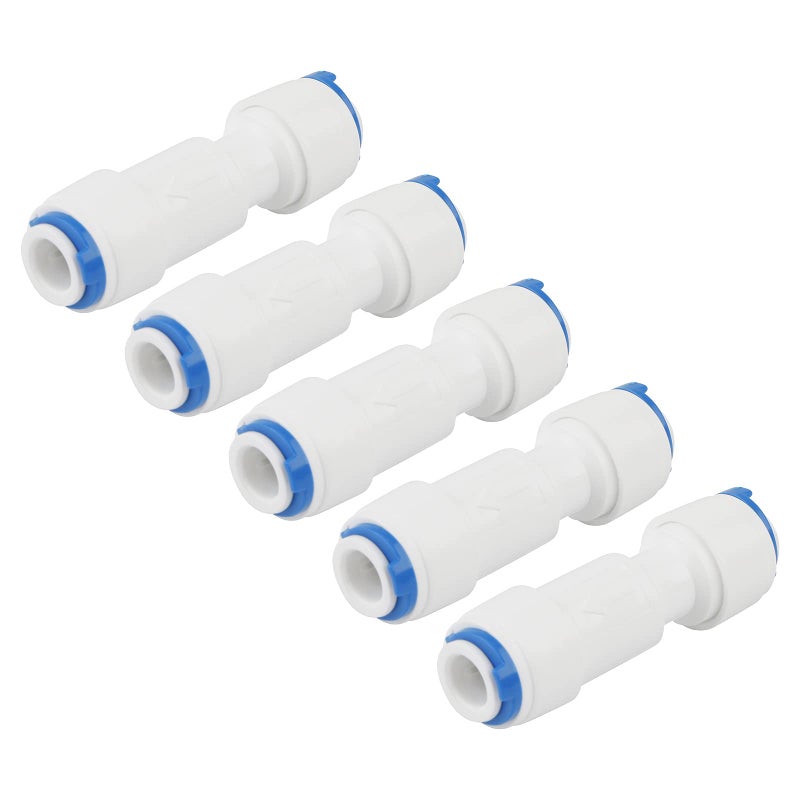 Jiuwu 14 OD QuickConnect PushIn Fitting Set 5pcs 14 Check Valve for RO Reverse Osmosis Water Purification Systems
