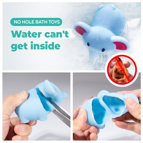 Hely Cancy Infant Bath Toys for 18 Months No Hole Animal Bathtub Toys Baby Bath Tub Toys - Image 5