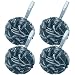 AmazerBath Bath Shower Loofah Sponge 75gPCS Bath Sponges for Men Exfoliating Set of 4 Indigo Large - Image 2