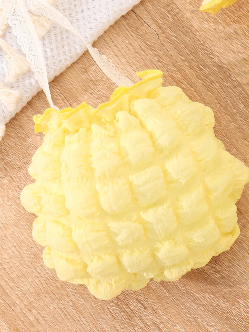 New Girls Solid Color Sleeveless Bubble Vest Shorts Suit Bag A Generation Of Hair - Image 5