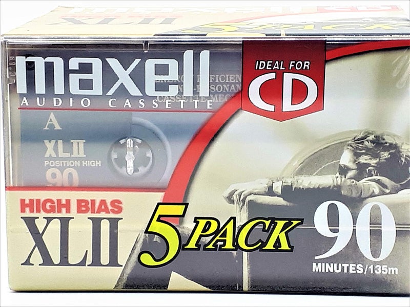 Maxell Xlii 90 High Bias Audio Cassette Tape -5-Pack - Image 4