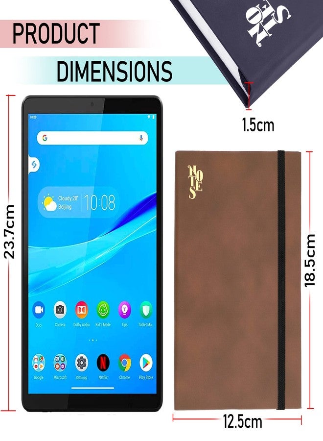 DAHSHA 4 Pack Small size PU Leather Finish Hard Bound Notebook Diary with Elastic Band Closure- 85 Sheets 170 Pages for Office Personal Daily Planner (Assorted Color, 18.5x12.5x1.5 cm) - Image 2