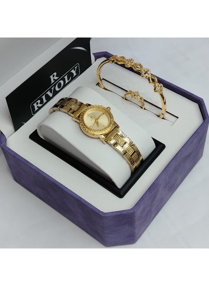 ريفولي ساعه مع الأسوارة مع الخاتم اخر اصدار من ريفولي