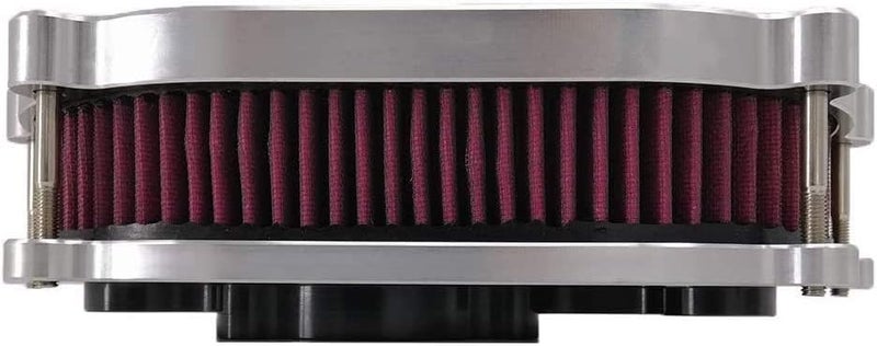 QASULER Motorcycle Oval Air Filter Intake Cleaner Kit - Image 4