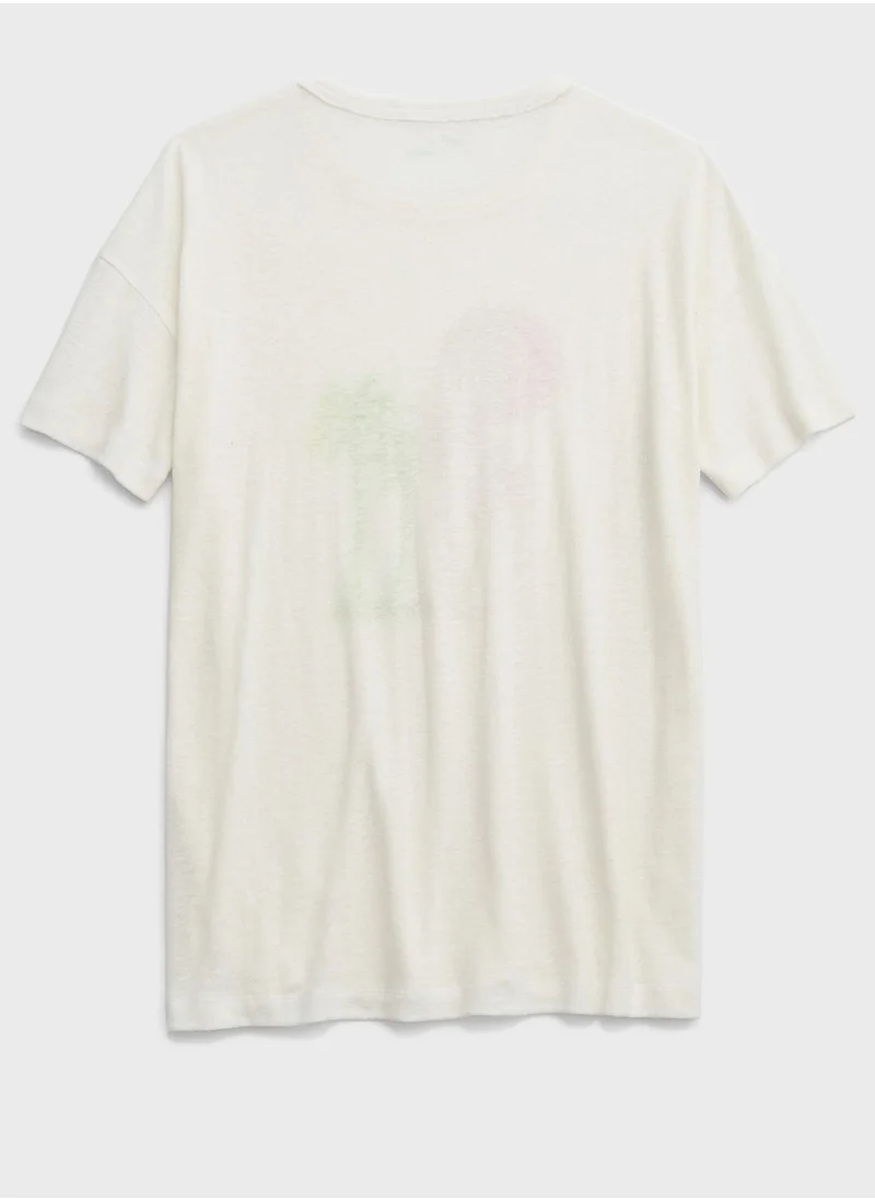 Aerie Crew Neck Graphic T-Shirt