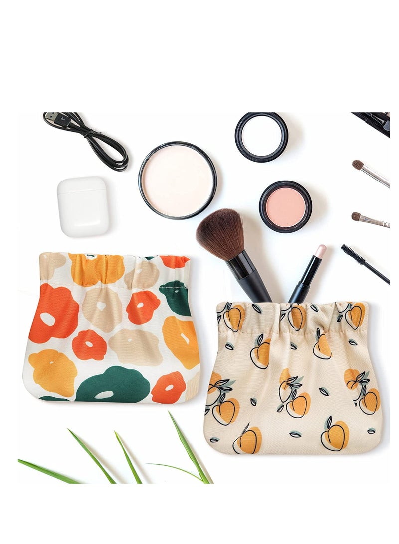 4PCS Waterproof Travel Cosmetic Bags - Portable Makeup & Toiletry Pouches, No Zipper Design for Headphones, Cards & Keys - Image 5