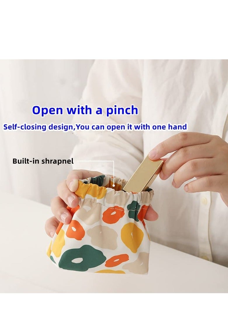 4PCS Waterproof Travel Cosmetic Bags - Portable Makeup & Toiletry Pouches, No Zipper Design for Headphones, Cards & Keys - Image 4