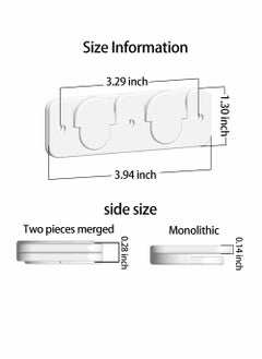 KASTWAVE Picture Frame Hangers, French Studs, Hidden Brackets,Interlocking Z Bar Clips Wall Mounting Brackets, Wall Shelves For Hanging Wall Painting, Mirrors, Artwork, 4 Inch Length , 6 Pairs, White  - Image 2