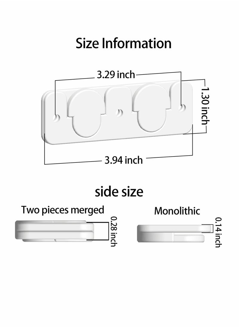 KASTWAVE - Picture Frame Hangers, French Studs, Hidden Brackets,Interlocking Z Bar Clips Wall Mounting Brackets, Wall Shelves For Hanging Wall Painting, Mirrors, Artwork, 4 Inch Length , 6 Pairs, White - Image 1