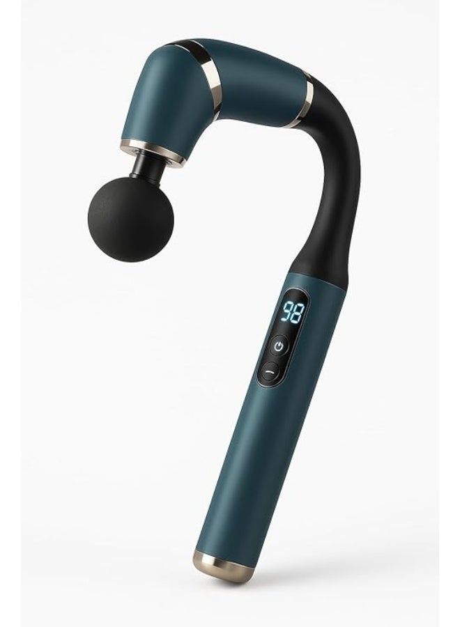 جهاز تدليك كهربائي محمول للرقبة والظهر والكتفين – مسّاج عضلات قوي بشاشة رقمية، مستويات سرعة، و4 رؤوس تدليك قابلة للتبديل – مناسب للرياضيين وتخفيف آلام العضلات - Image 1