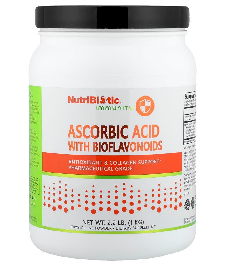 Nutribiotic Immunity Ascorbic Acid with Bioflavonoids 2.2 lb (1 kg)