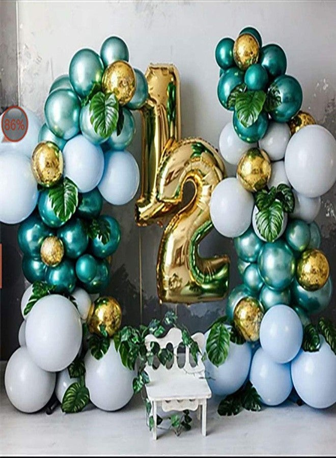 KALOR Metallic Green Balloons 110 Pcs Different Sizes 18 12 10 5 Inch Latex Balloons Kit for Birthday Baby Shower Wedding Graduation Party Decorations - Image 3