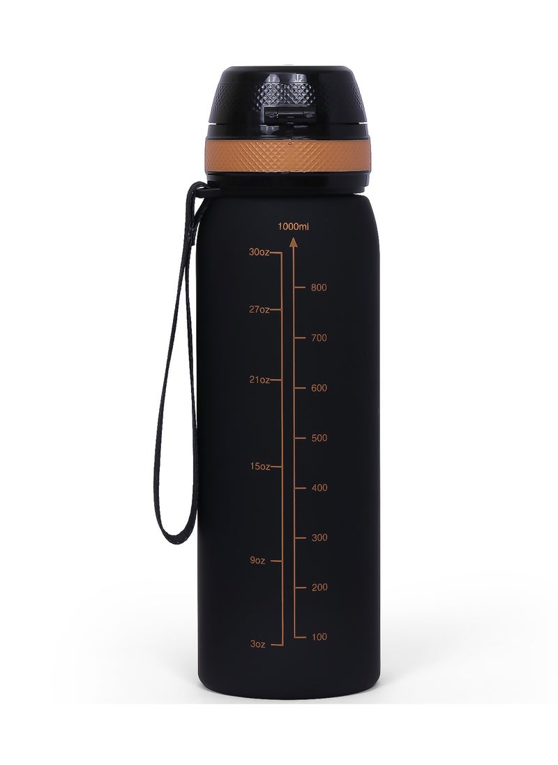 Eazy Kids Water Bottle 1000Ml - Black  - Image 2